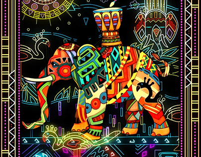 Elegant Elephants Midnight Edition Animation