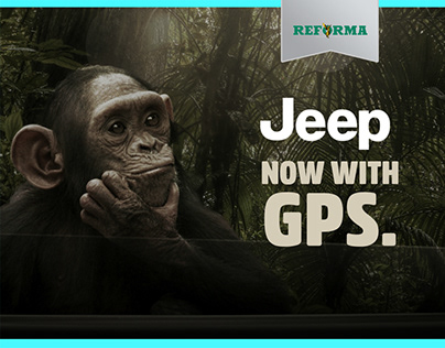 Graphic campaign for Wrangler with GPS.