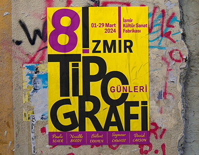 İzmir tipografi günleri afiş tasarımı