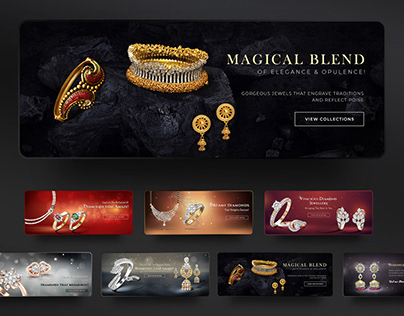 Jewellery Store website header images
