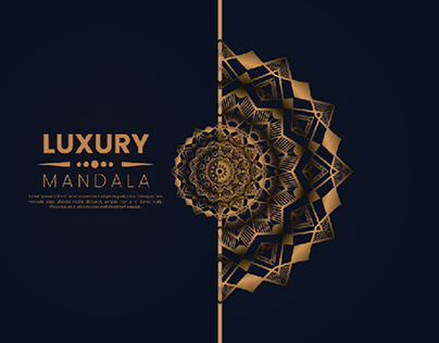 Modern Luxury Mandala Design.