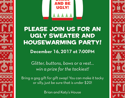 2017 Ugly Sweater Party Invitation