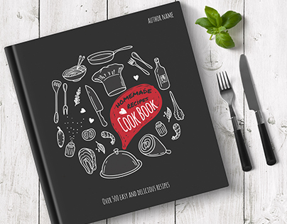 Cook book cover illustration