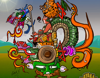 Extraño trono maya