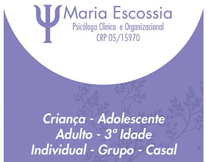Projeto para Psicóloga Maria Escossia