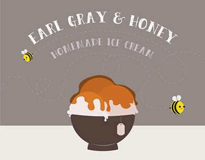 Info Graphic: Earl Gray and Honey Ice Cream