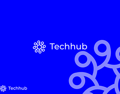 Techhub minimal logo design| technology| innovation