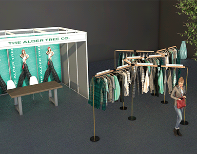 Fixture Design - Garment Racks for Pop-Up Exhibitions