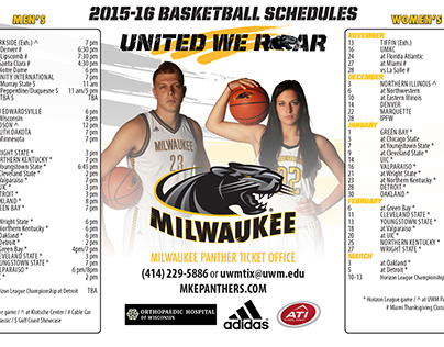 Milwaukee Panther Basketball  Magnet