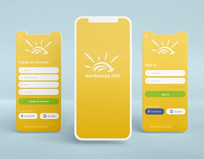 workaway app re-design