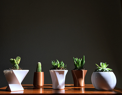 3D designed plant pots