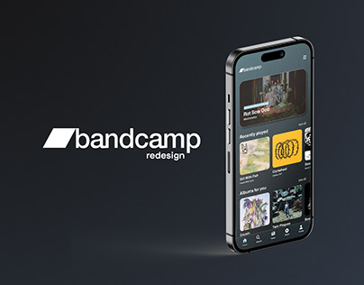 Bandcamp redesign (UI/UX case study)