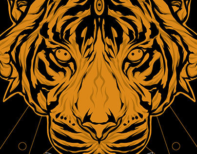 Tiger Geometry Illustration
