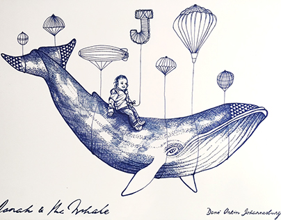 'Jonah and the Whale' - bespoke drawing commision
