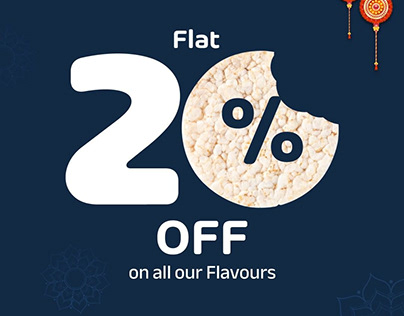 Project thumbnail - Get Flat 20% Off on all our Rice Cake Flavors 😇😋