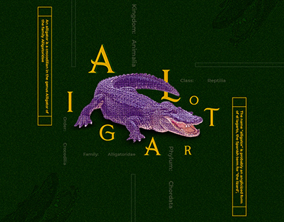 "Aligator Poster Art"🐊