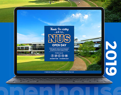 NUS Openhouse Web design 2019