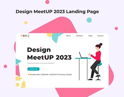 Design MeetUP Landing Page