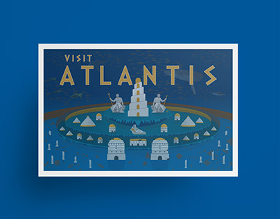 Atlantis travel poster
