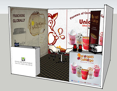 Cafe2go Stand 3d Animation