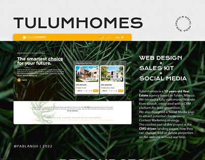 TulumHomes | WEB DESIGN & SOCIAL MEDIA