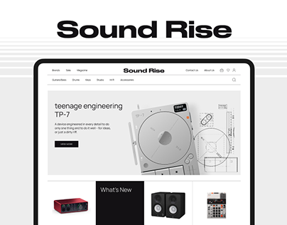 "Sound Rise" music store | E-commerce