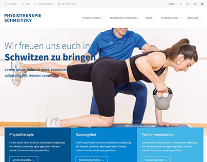 Webdesign für Physiotherapie Schmeitzky aus Basel