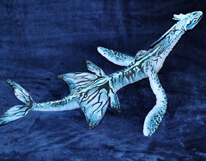 Project thumbnail - OOAK Nessie -Loch Ness monster. Art doll.