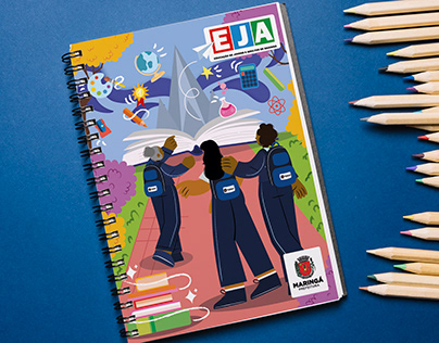 Arte capa de caderno EJA 2025