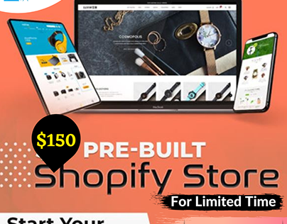 I will design professional shopify website ecommerce