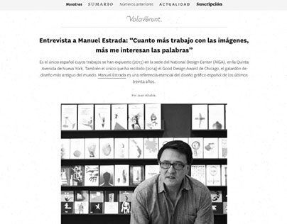 Web design cultural paper magazine