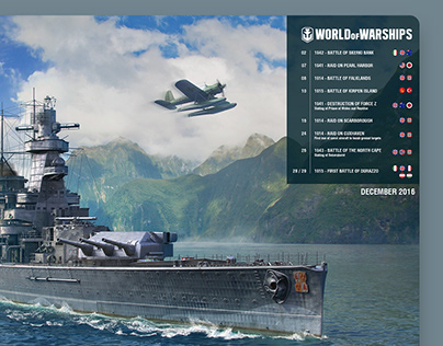 World of Warship - Desktop agenda wallpaper