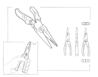 Needle Nose Pliers Drawings