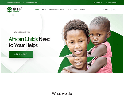 Charity Landing page