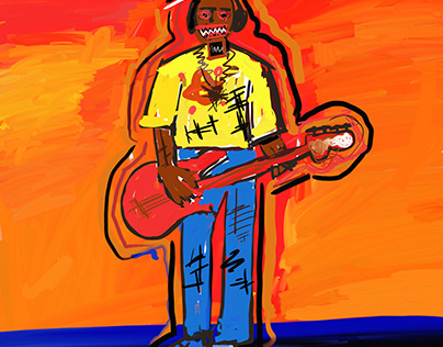 busker neo-expressionism art