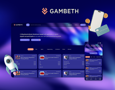 Gambeth - responsive betting pools web app