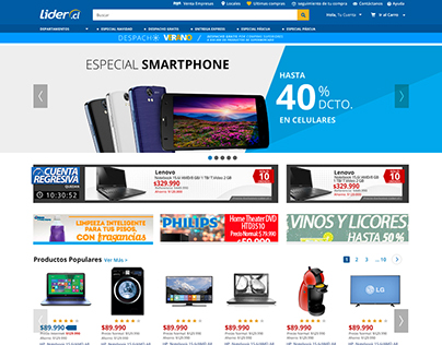 UX/UI eCommerce Walmart Chile - Sitio Tecnología