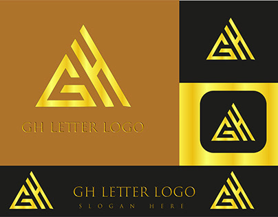 GH Modern letter logo