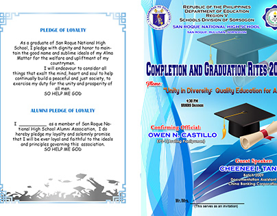 Graduation Invitation San Roque