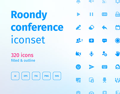 Roondy conference iconset