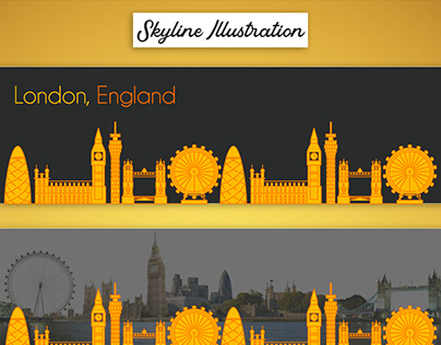 London skyline illustration