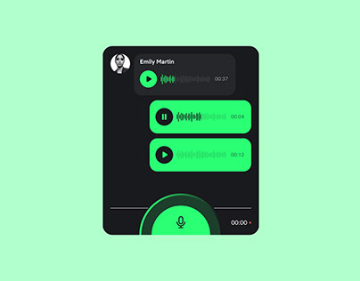 Mobile App Chat Screen Concept UI Design