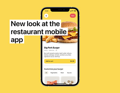 YellowBurger — restaurant mobile app
