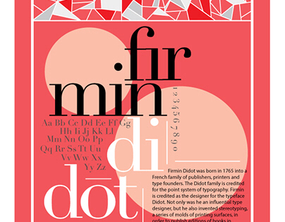 Informational Typography Poster- Firmin Didot 2015