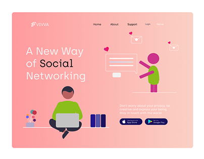 Social Networking Landing Page