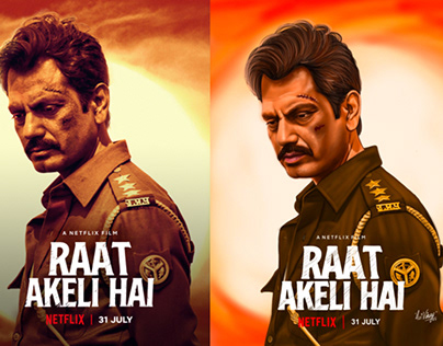 Raat Akeli Hai Movie Poster Art