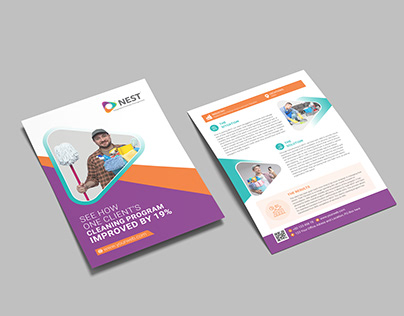 Cleaning Company Double Side Flyer Design