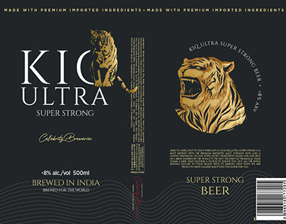 Kiq Ultra Super strong Beer Can Packaging