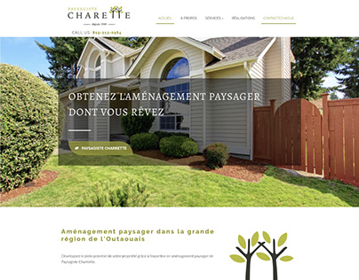 Paysagiste Charette Website New Design