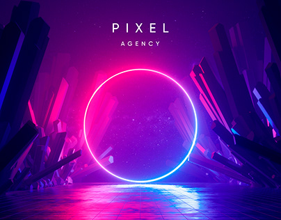 Landing page for web studio Pixel Agency